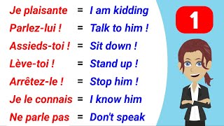 Short and Useful French Phrases ✪ PART 1 [upl. by Asirral336]