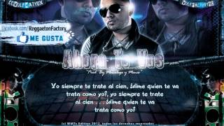 Jadiel El Tsunami  quotAhora te Vasquot con Letra ★New Romantic Reggaeton 2012★ [upl. by Hege]