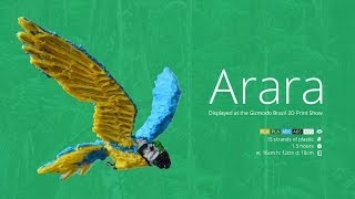 3D Pen Art  3Doodler Arara Bird [upl. by Nuahsyar]