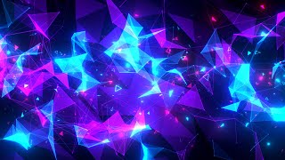 Geometric Bright Triangular Background video  Footage  Screensaver [upl. by Ynnaffit]