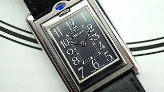 STUNNING Cartier Tank Basculante ref 2405  grey guilloché dial  2000s [upl. by Edny389]