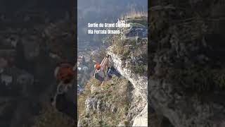 Sortie de la section en cotation ED sue la via dOrnans viaferrata klettersteig [upl. by Stav]