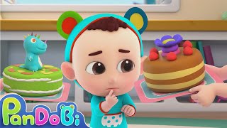 Pat A Cake Song  Lets Make Yummy Cakes  Pandobi Nursery Rhymes amp Kids Songs [upl. by Vaughn742]