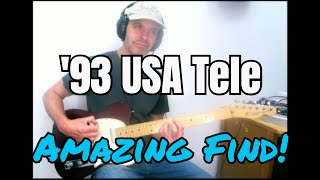 93 Fender USA Tele Review amp Full Demo 51 Nocaster Pickups [upl. by Terces]