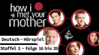 How I Met Your Mother  Staffel 3 Folge 1620 HörspielBlackscreen Deutsch [upl. by Llenehc]