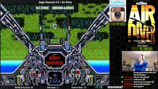 Sega Genesis AZ  Air Diver Journey to beat every Sega Genesis game [upl. by Remmus]