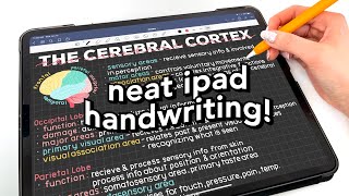 how to write neater on the iPad 📝 [upl. by Aiekan]