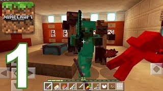 Minecraft PE  Gameplay Walkthrough Part 1  Mob Arena 1 iOS Android [upl. by Teemus829]