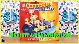 Connect 4 Advanced Board Game Full Playthrough amp Review  Board Game Night [upl. by Dougal596]