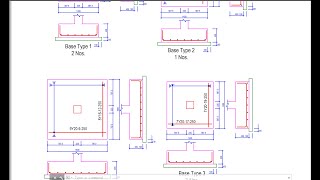 PROTASTRUCTURE 2021 DETAILING OF FOOTINGS COLUMN BASE [upl. by Airakaz]