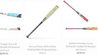 Best Drop 3 Bats  Baseball Bargains [upl. by Neira954]