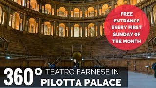 360 degree video  The Teatro Farnese and Pilotta Palace in Parma [upl. by Borer]