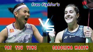 Badminton Tai Tzu Ying TPE vs ESP Carolina Marin Womens Singles All England Open [upl. by Erdna]