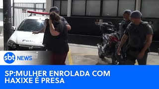 Mulher é presa com 30 kgs de haxixe no centro de São Paulo  SBTNewsnaTV 021024 [upl. by Cammy]