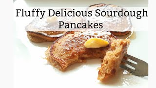 Delicious Fluffy Sourdough Pancake Recipe [upl. by Waly141]