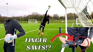 FINGERSAVES  Kaliaaer Black Friday Goalkeeper Gloves Test amp Review [upl. by Idnic]