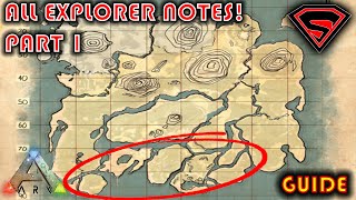 ARK SURVIVAL EVOLVED THE ISLAND ALL EXPLORER NOTES PART 1 [upl. by Groos201]