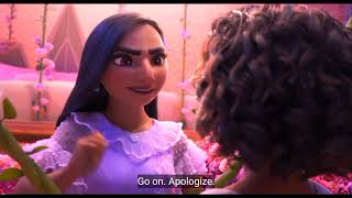 Disney Encanto Clip An argument between Mirabel and Isabela With Caption [upl. by Paulie]