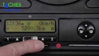 Einstellungen Digitaler Tachograph zu Schichtbeginn bei VDO 12  13u [upl. by Nivlek]