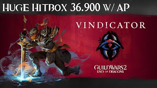 Gw2 Vindicator Benchmark  36900 w AP Huge Hitbox [upl. by Nayt]