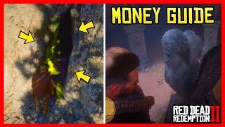 SECRET CAVE OF GOLD IN RED DEAD REDEMPTION 2  EASY MONEY TUTORIAL RDR2 [upl. by Lipkin]