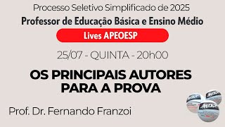 Principais Autores  Processo de Seleção Simplificado para Professor de Educação Básica SEE SP [upl. by Radferd]