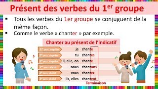 Le présent des verbes du 1er groupe [upl. by Dotti]