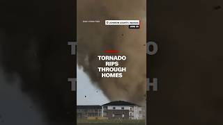 Video shows tornado ripping through homes in Indiana [upl. by Udall447]