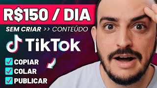 COMO GANHAR R150 POR DIA NO TIKTOK Como Ganhar Dinheiro no TikTok [upl. by Aim]