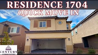 Residence 1704  Quick Move In Home by Century Communities in Skye Canyon Las Vegas [upl. by Ameerahs851]