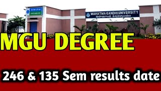 mgu degree 246 amp135 sem results date 2024bhuwantvmahatma gandhi University nalgonda degree results [upl. by Noied]