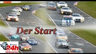 40 ADAC 24h Rennen Nürburgring 2012  Die Startphase [upl. by Giovanni59]