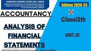 Analysis of Financial Statement PARTB [upl. by Nomael336]