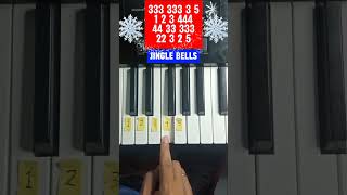 Jingle Bells Piano Easy Tutorial With Numbers shorts piano jinglebellspiano [upl. by Neeluqcaj333]