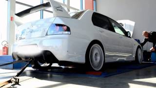 Mitsubishi Lancer EVO IX on dyno Profituning [upl. by Blank625]