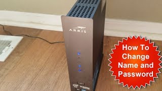 How to Change ARRIS Surfboard ModemRouter Name and Password [upl. by Anoiuq]