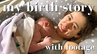 My Birth Story with FOOTAGE  Dilapan Induction with Epidural [upl. by Godwin649]