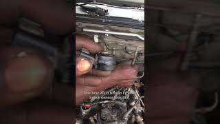 How to remove 2003 Nissan Frontier knock sensor part 2 [upl. by Eilyr380]