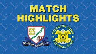 HIGHLIGHTS  Basford United 21 Stockton Town [upl. by Ranice]