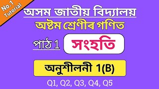 assam jatiya bidyalay class 8 maths lesson 1  ajb class 8 maths ex 1b [upl. by Trefler67]