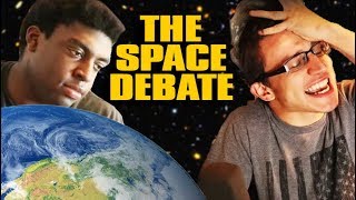 THE SPACE DEBATE  Chris Ray Gun vs Tom Sweeny [upl. by Arihppas]