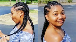 How I Did My Own Feed In Braids 2018 [upl. by Jon289]