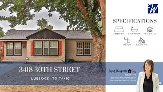 3418 30th Street Lubbock TX 79410  Susan Shakespeare [upl. by Dachia]