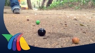 Juego de canica un clásico en la niñez mexicana [upl. by Alilad]