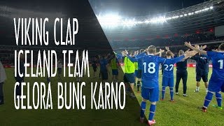 HD VIKING CLAP INDONESIAN SUPORTER FOR ICELAND TEAM AT STADION UTAMA GELORA BUNG KARNO GBK 2018 [upl. by Oinoitna41]