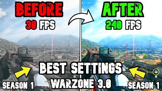 BEST PC Settings for Warzone 3 SEASON 1 Optimize FPS amp Visibility [upl. by Htrap]