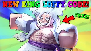 ✨NEW KING LUFFY CODE FREE GEAR 5TH LUFFY amp GEMS IN THIS NEW ONE PIECE TOWER DEFENSE GAME ROBLOX [upl. by Yeleen105]