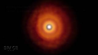 PlanetForming Disk Imaged By Telescope Array  ZoomIn Video [upl. by Airbmat]