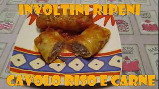 Involtini ripieni Cavolo riso e carne [upl. by Alyakem684]