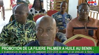 FILIERE PALMIER À HUILE Lélaboration du plan de campagne 20252026 au cœur dun atelier à Kétou [upl. by Photima]